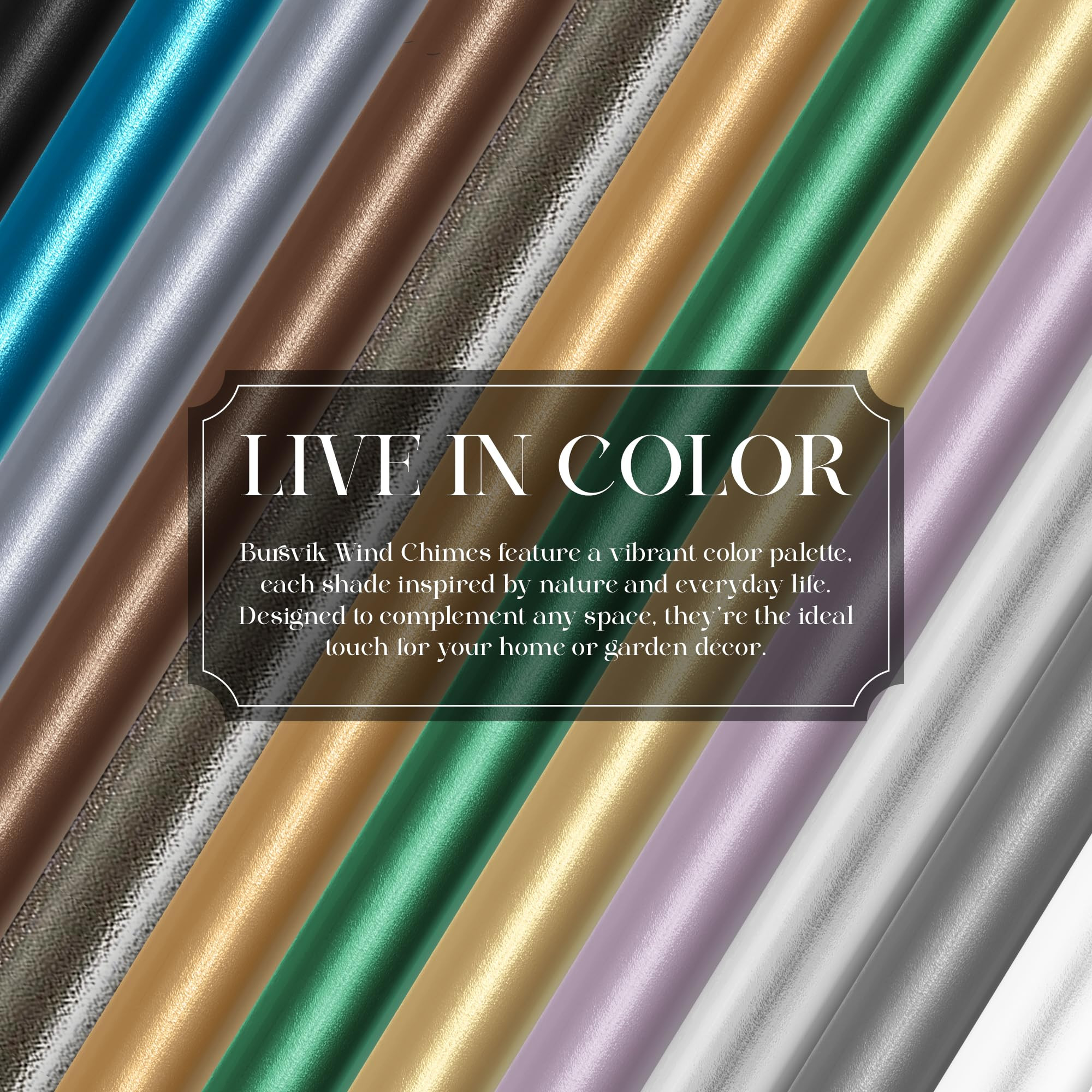 Large Aluminium Wind Chimes 37" to Create a Zen Atmosphere Suitable for Outdoor, Garden, Patio De... | Amazon (US)