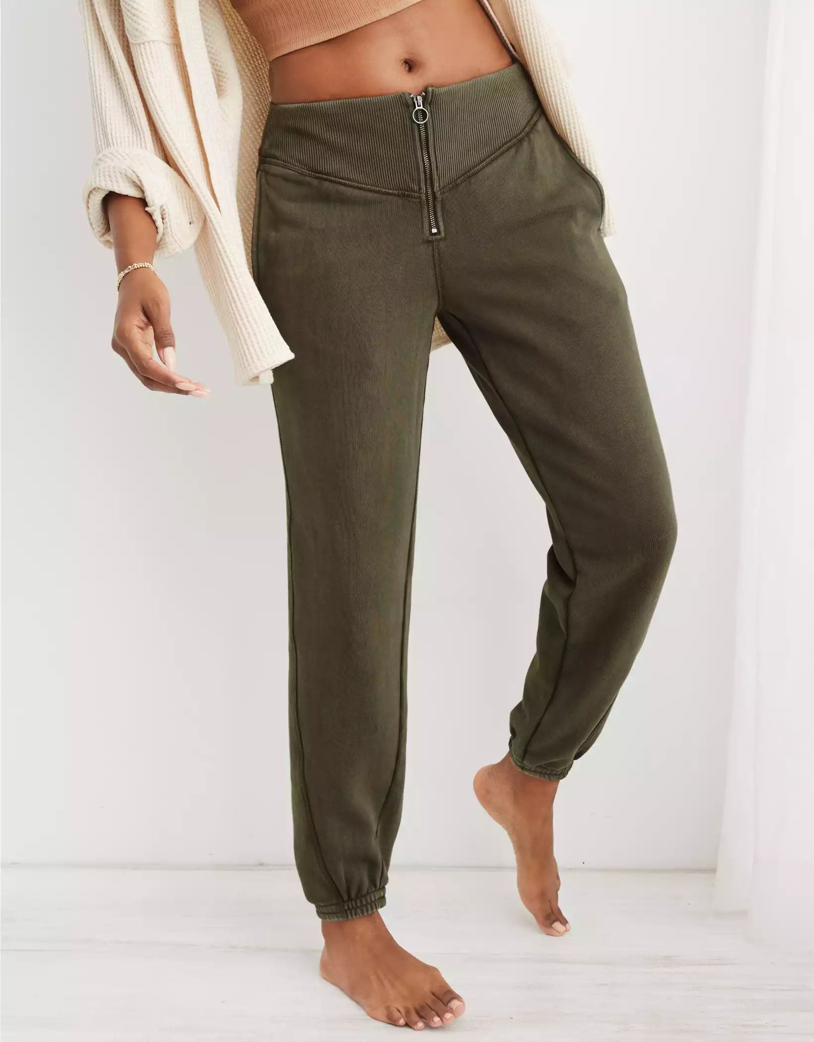 Aerie Fleece Corset Jogger | Aerie