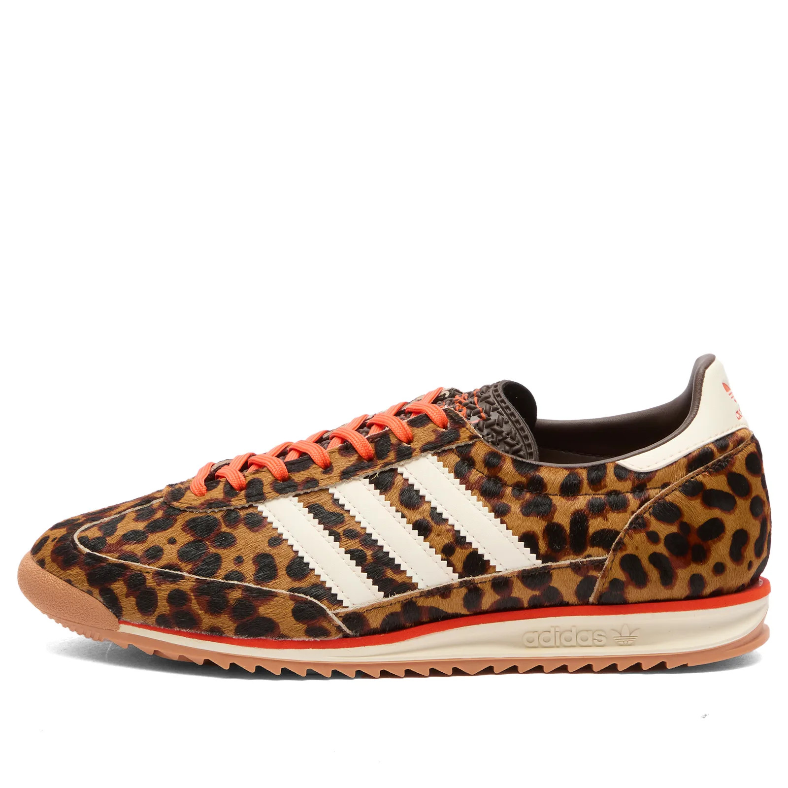 Adidas Women's Sl 72 Og W Sneaker in Dark Brown/Off White/Semi Impact Orange, Size UK 3.5 | END. Clothing