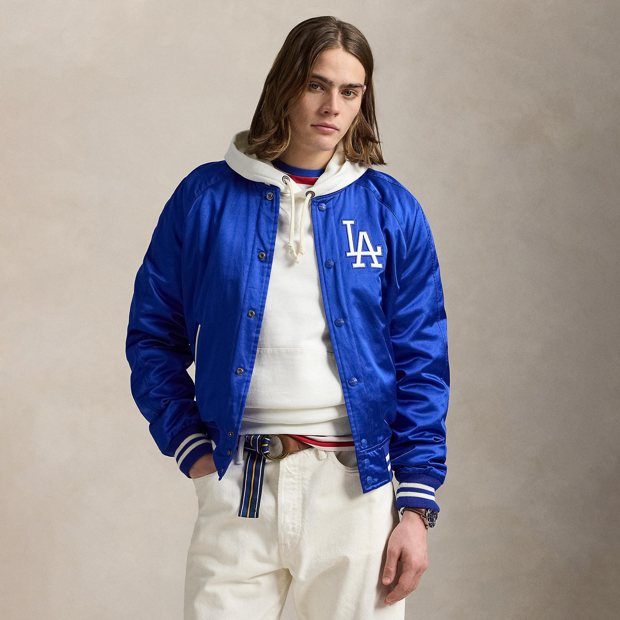 Polo Ralph Lauren Royal Dodgers Satin Jacket | Fanatics