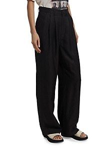 Carrie Pleated-Front Pants | Saks Fifth Avenue