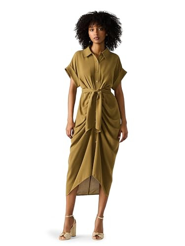Steve Madden Apparel Tori Dress, Gothic Olive, 0 | Amazon (US)