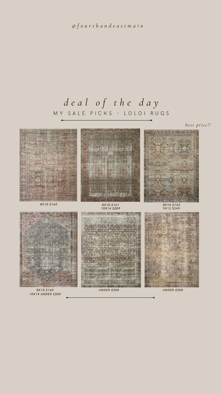 deal of the day // incredible prices on loloi rugs right now the popular olive charcoal is at a CRAZY price 



#LTKhome