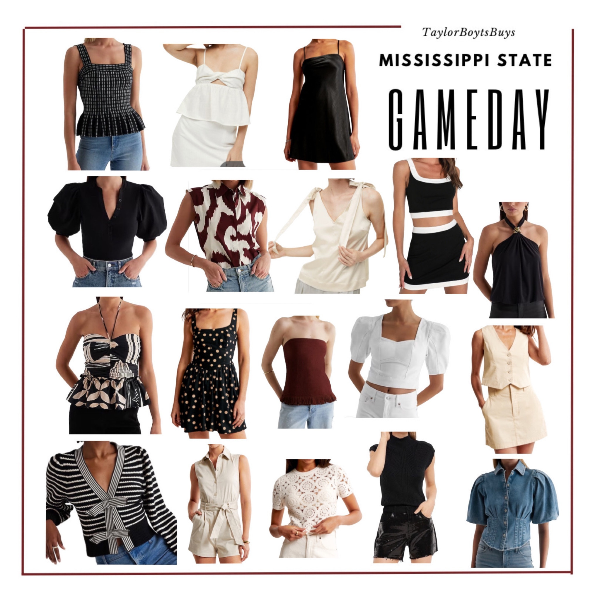 Mississippi State University Gameday inspo!!! When shopping gameday always look for items that are a good investment piece! Think if you will wear it more than once? Basics are great to build from! 

#LTKBacktoSchool #LTKstyletip #LTKunder100