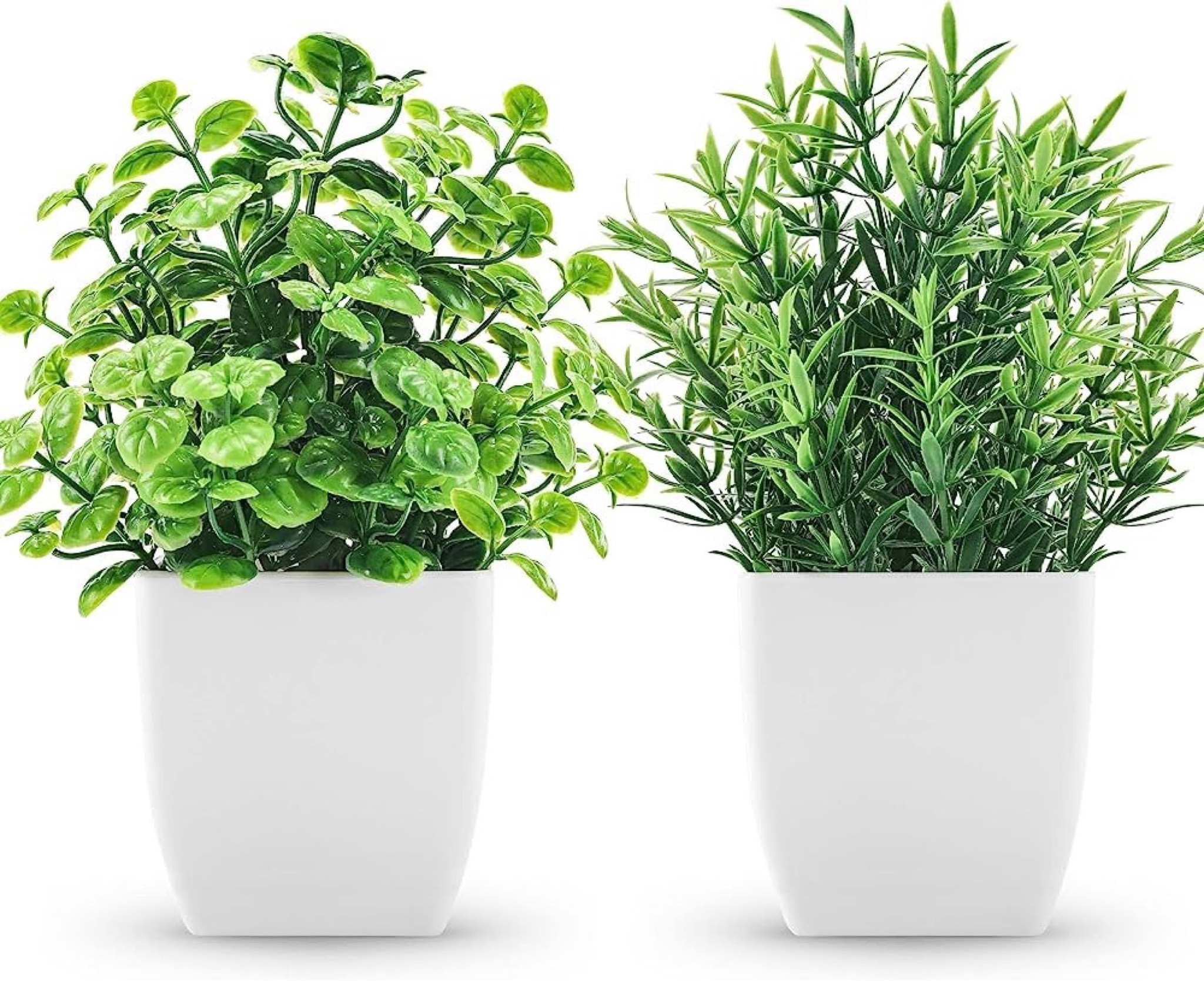 Cute set of faux plants in matching white pots. Great for shelf styling and home decor 

#LTKhome #LTKunder50