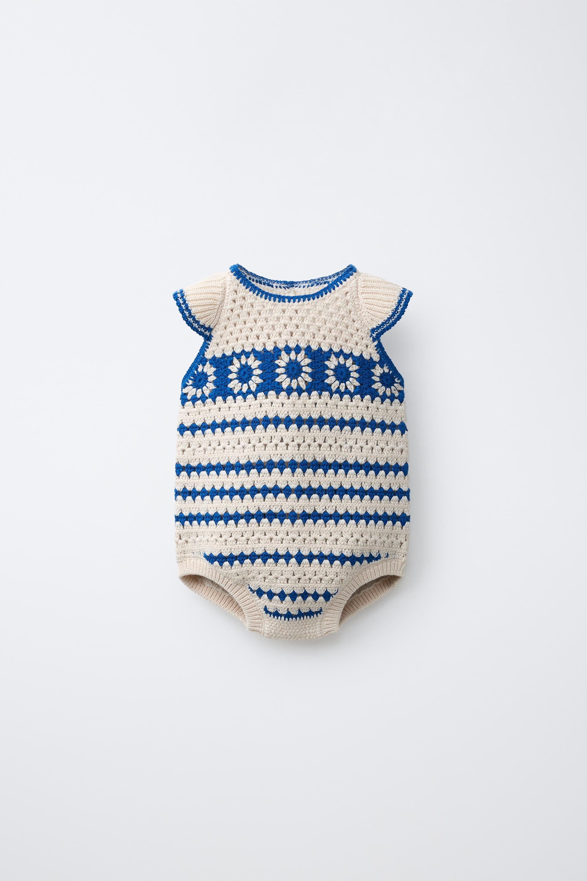CROCHET KNIT ROMPER | Zara US