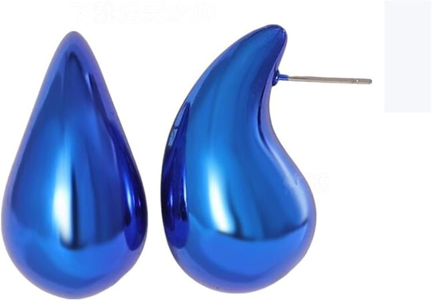 Chunky Teardrop Trendy Earrings Multicolor Lightweight Waterdrop Stud Fashion Earrings Jewelry fo... | Amazon (US)