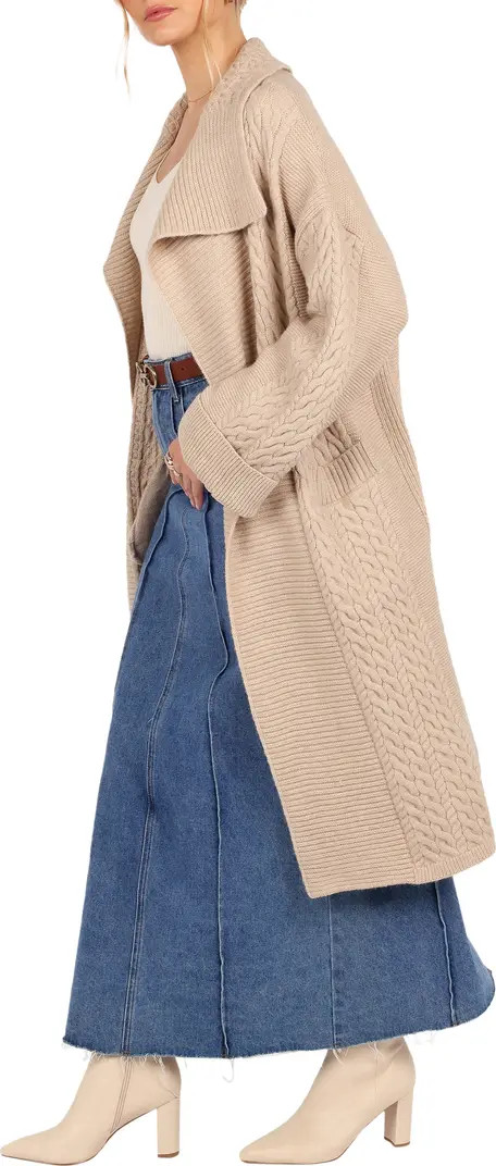Petal & Pup Soma Oversize Longline Open Front Cardigan | Nordstrom | Nordstrom