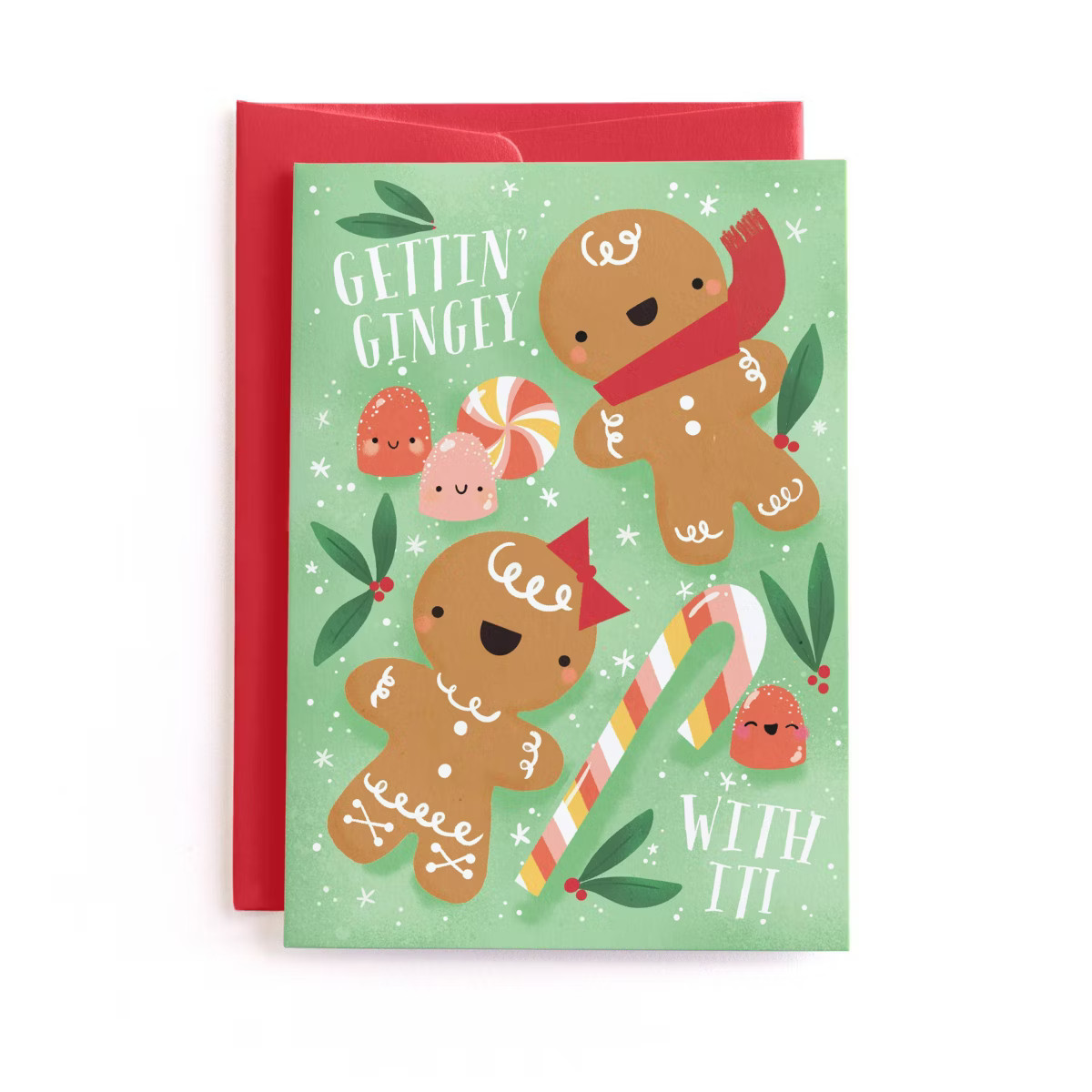 Minted Holiday Gettin' Gingey With It Greeting Card | Target