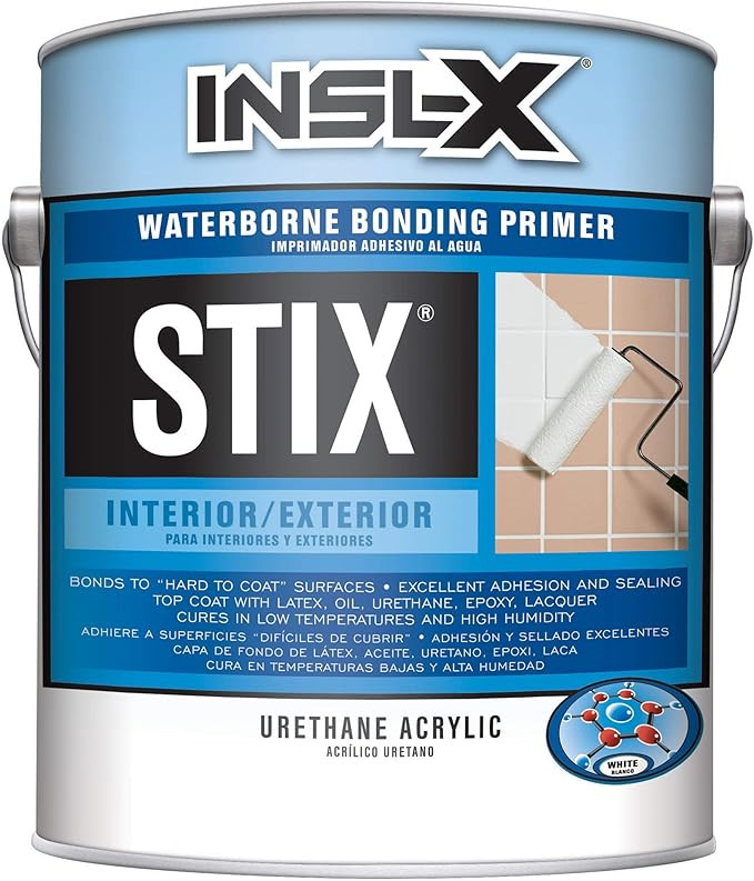 INSL-X SXA11009A-01 Stix Acrylic Waterborne Bonding Primer, 1 Gallon, White | Amazon (US)