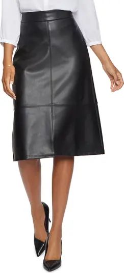 Faux Leather A-Line Skirt | Nordstrom
