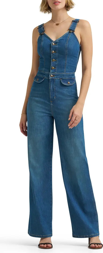 Lee Cutout Denim Jumpsuit | Nordstrom | Nordstrom
