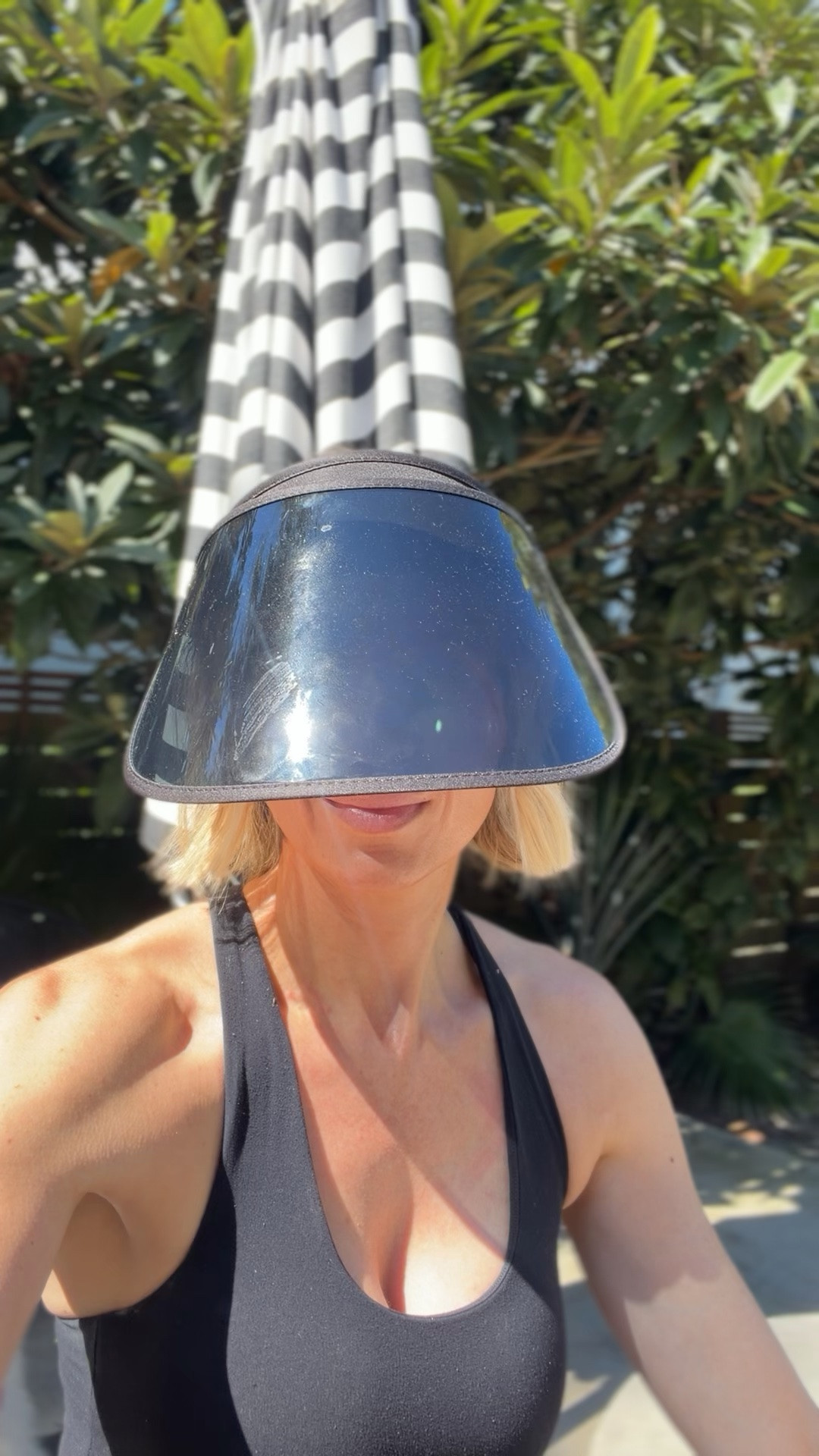 While I do think the sun is important for us to get, I will never let it touch my face. ￼so I  wear this visor to protect my face in collagen. Plus I have dealt with terrible melasma in the past I don’t want it to come back. Love this visor. ￼

#LTKActive #LTKOver40 #LTKBeauty