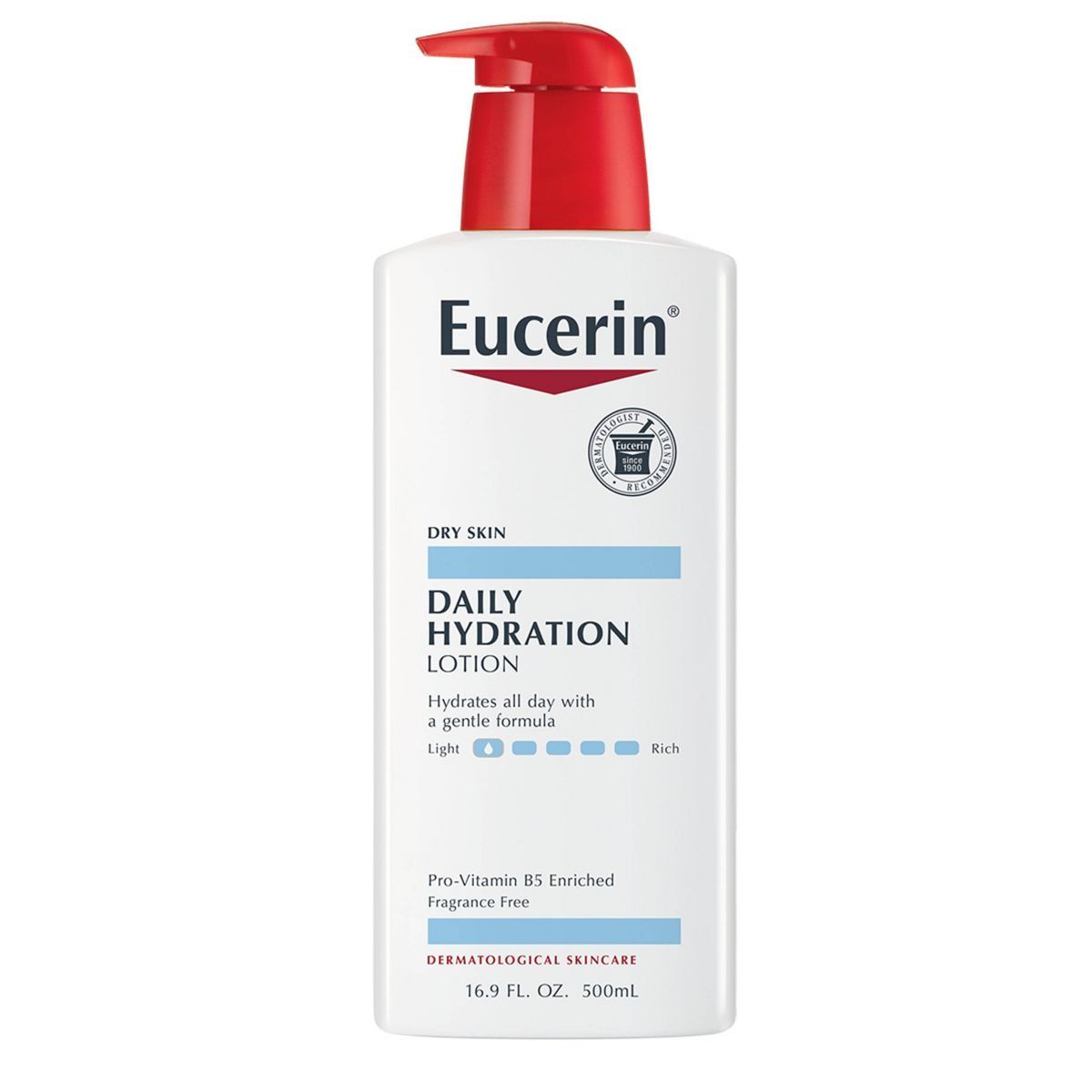 Eucerin Daily Hydration Unscented Body Lotion for Sensitive Dry Skin - 16.9 fl oz | Target