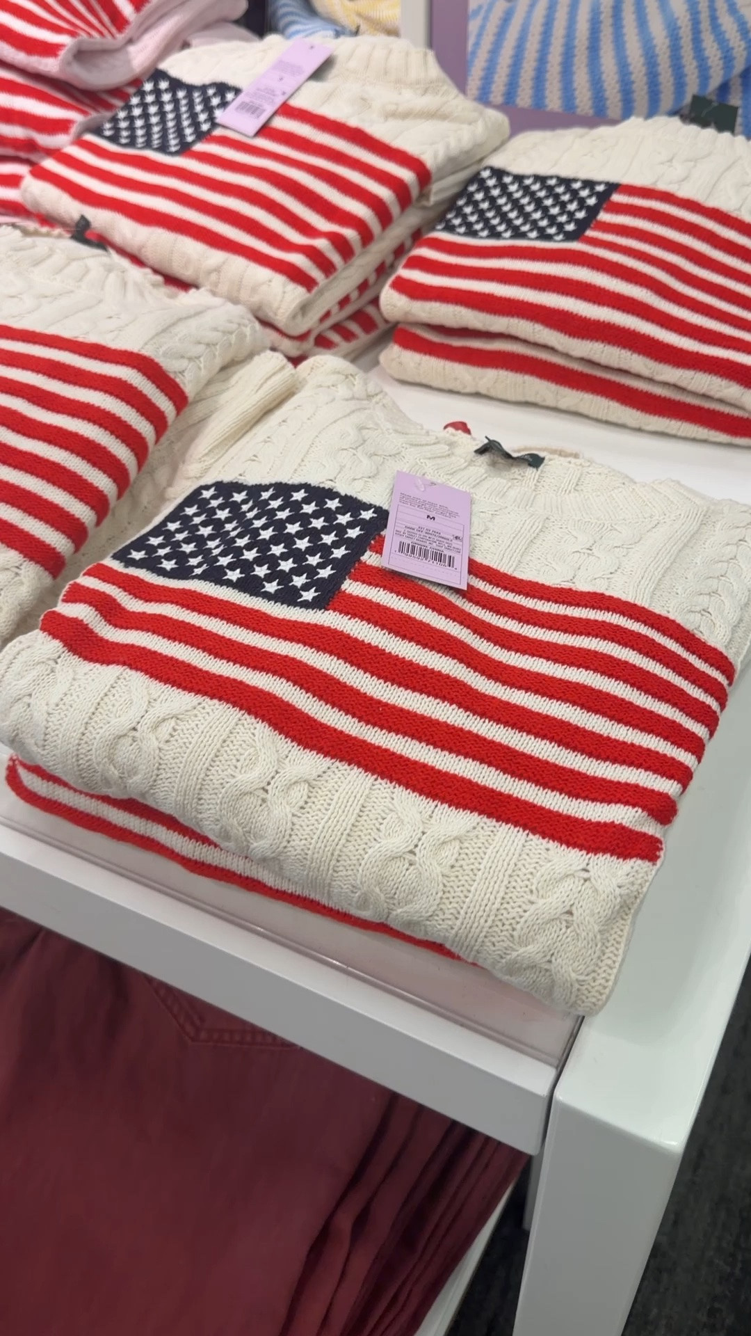 Target’s patriotic sweaters are already selling FAST 🇺🇸✨

These American flag sweaters are giving cozy lake weekends, Fourth of July nights, Memorial Day outfits, beach bonfires, and all the classic Americana vibes.

Perfect for:
• patriotic outfits
• American flag sweaters
• Memorial Day outfit ideas
• Fourth of July fashion
• cozy summer sweaters
• lake day outfits
• beach vacation style
• red white and blue outfits
• Target fashion finds

Honestly one of the cutest patriotic collections I’ve seen 👏🏼

#LTKgrwm #LTKootd #LTKSeasonal