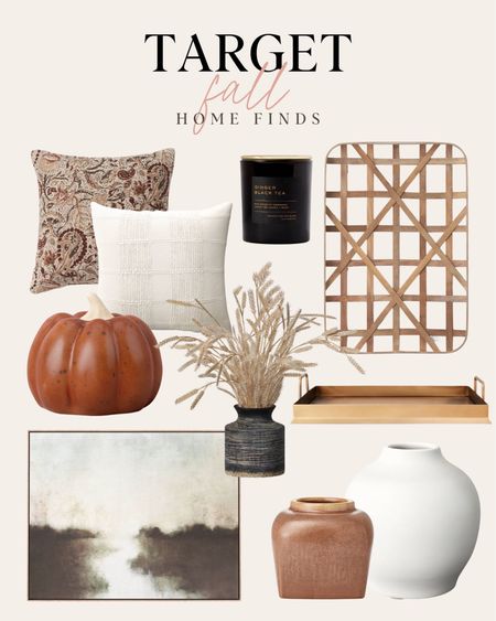 Target fall decor. I love these neutral throw pillows and copper colored tray. 

#LTKhome #LTKstyletip #LTKSeasonal