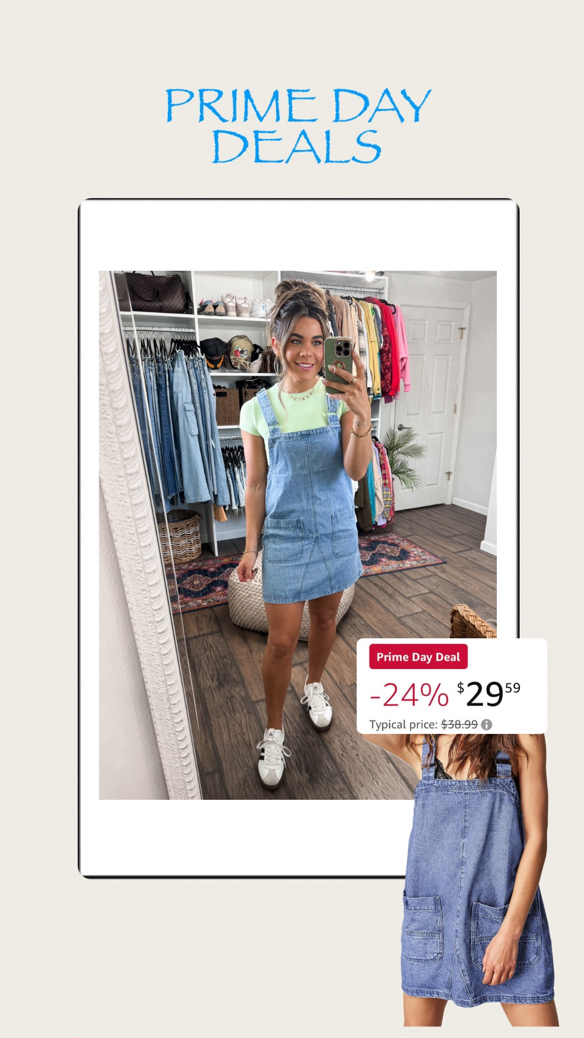 Amazon prime day / denim overall dress (small)

#LTKFindsUnder50 #LTKSaleAlert #LTKStyleTip