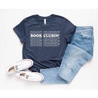 Bookworm Shirt English Teacher Book Lover Funny Club Reading Clubin' Ok | Etsy (US)