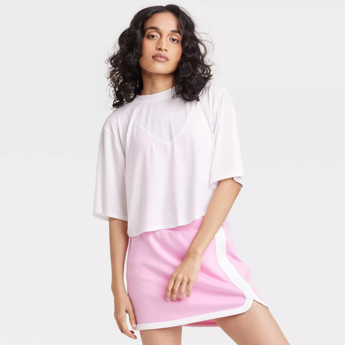 Women's Boxy Cropped Short Sleeve Top - JoyLab™ | Target