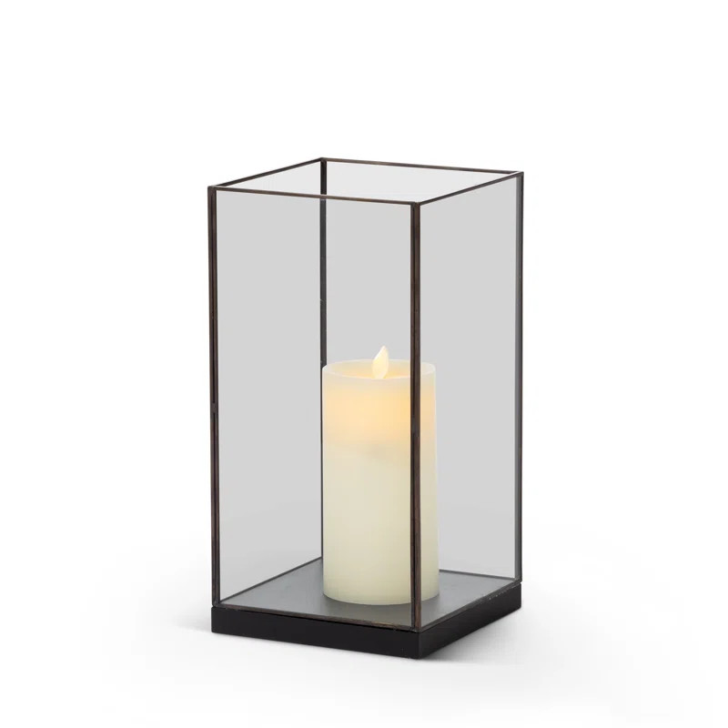 2 Piece D4" X H10" Waterproof Outdoor Flameless Pillar Candles With Remote And Timers (Warm Yello... | Wayfair North America