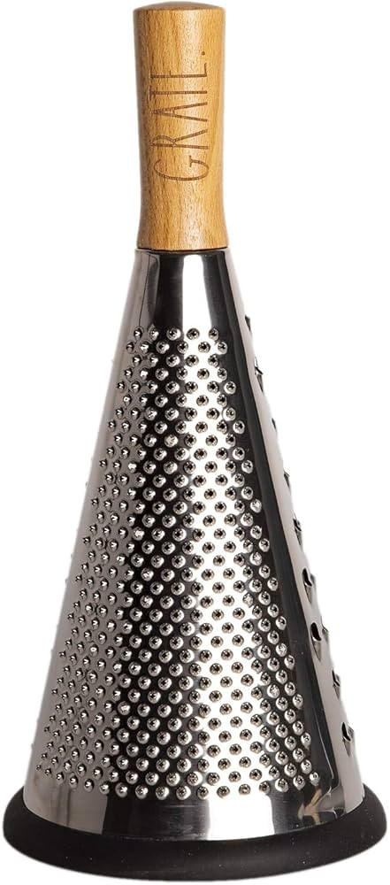 Rae Dunn Everyday Collection Multifunction Grater- Stainless Steel Grater and Zester for Cheese, ... | Amazon (US)