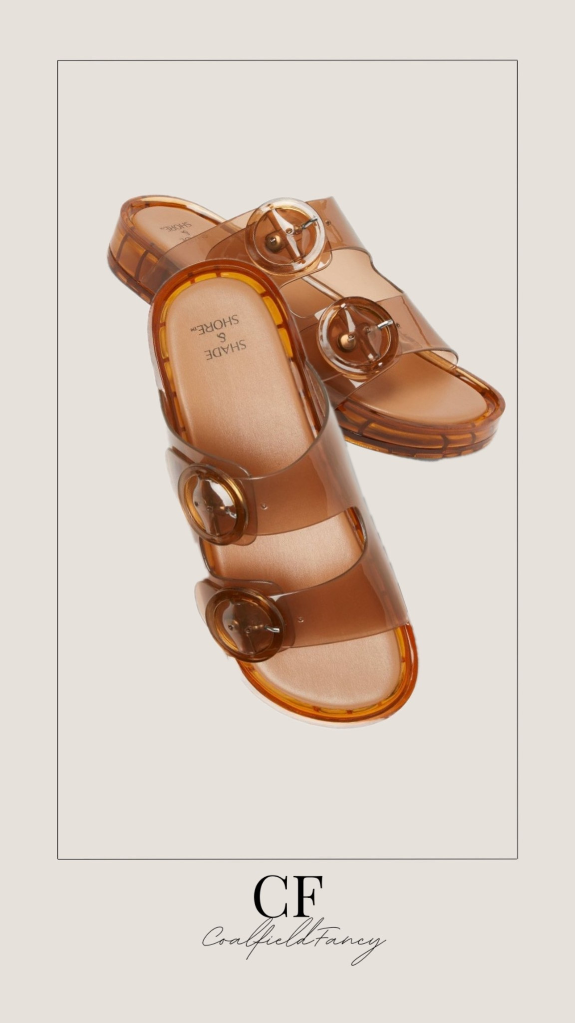 New jelly buckle sandals from Target 