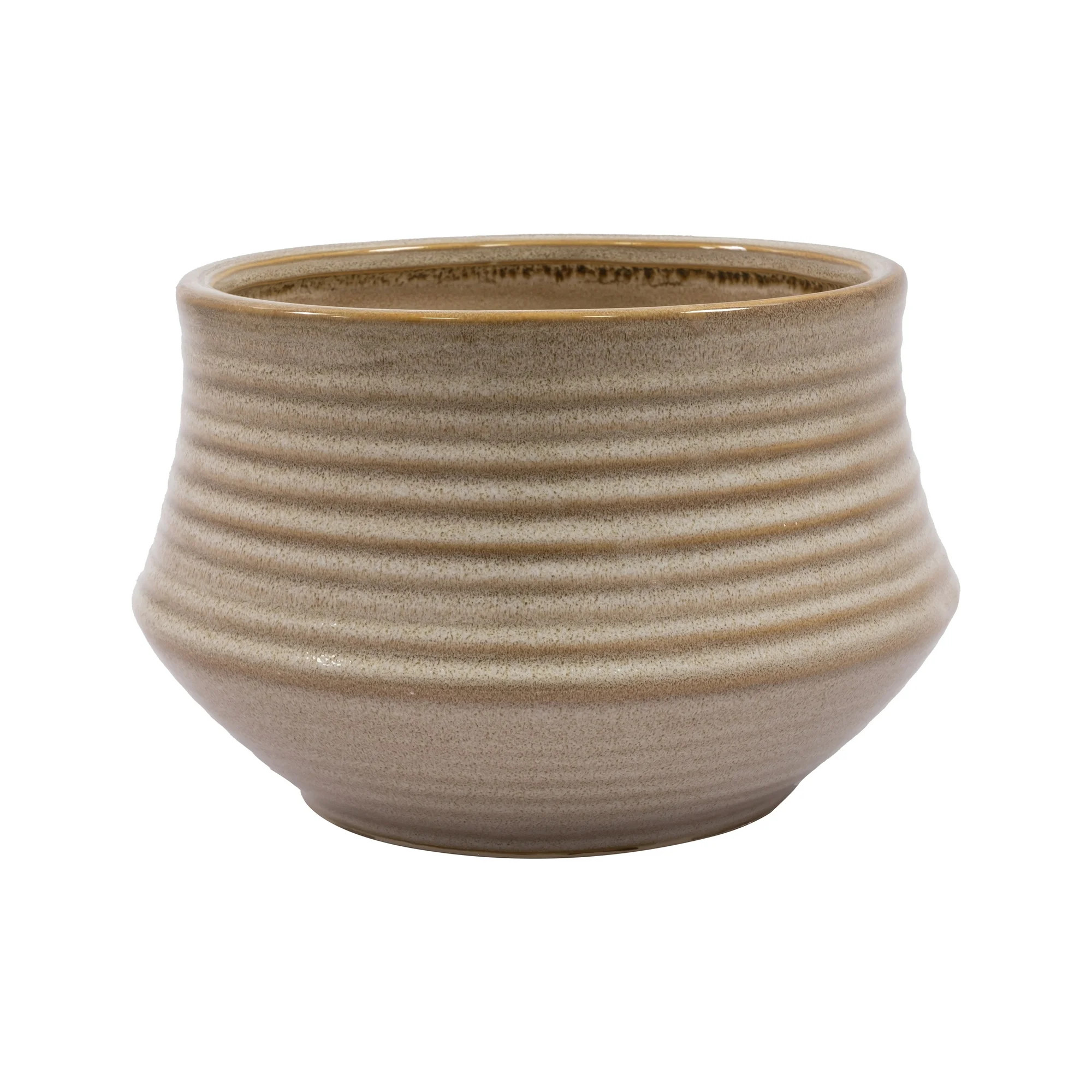 Better Homes and Gardens 9" Zara Brown Ceramic Planter | Walmart (US)