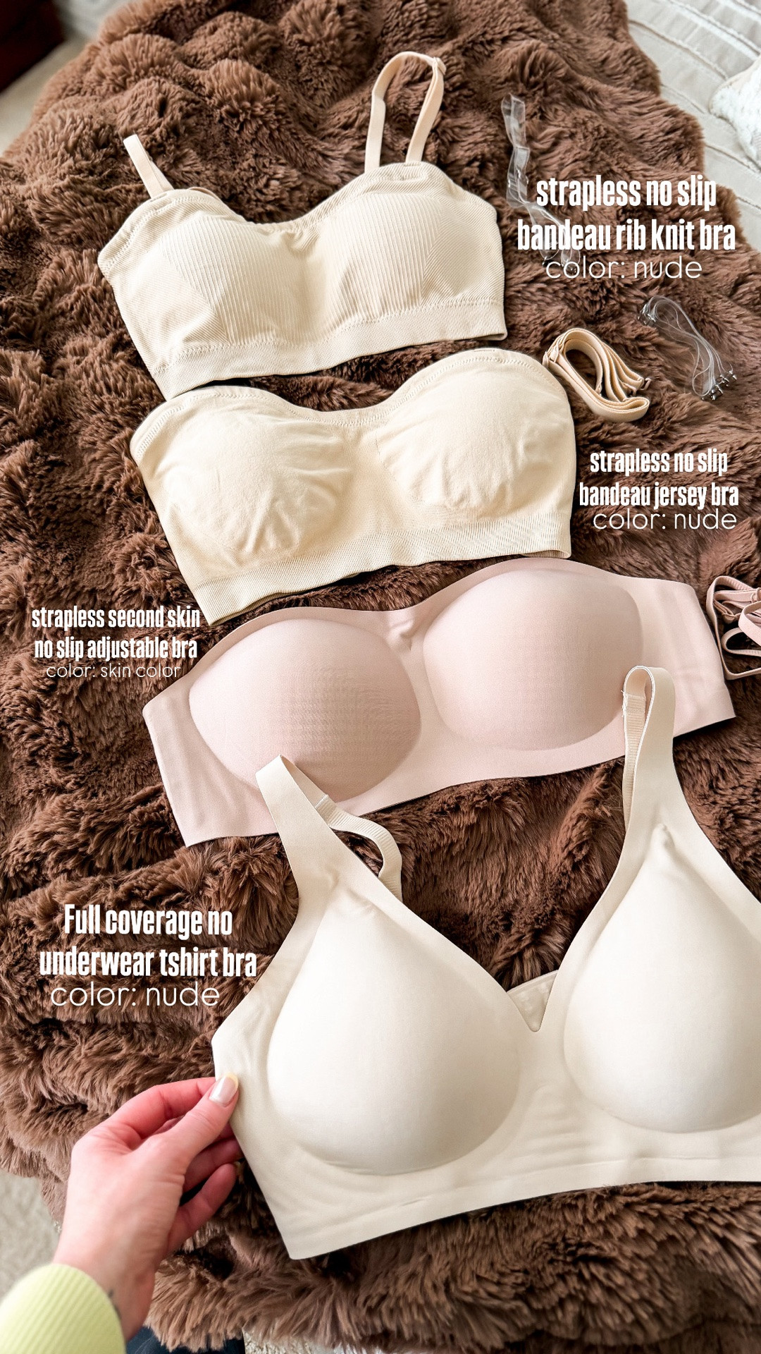 Strapless, bandeau and tshirt style bras on Amazon! Under $20 and amazing reviews

#LTKSaleAlert #LTKOver40 #LTKselfcare
