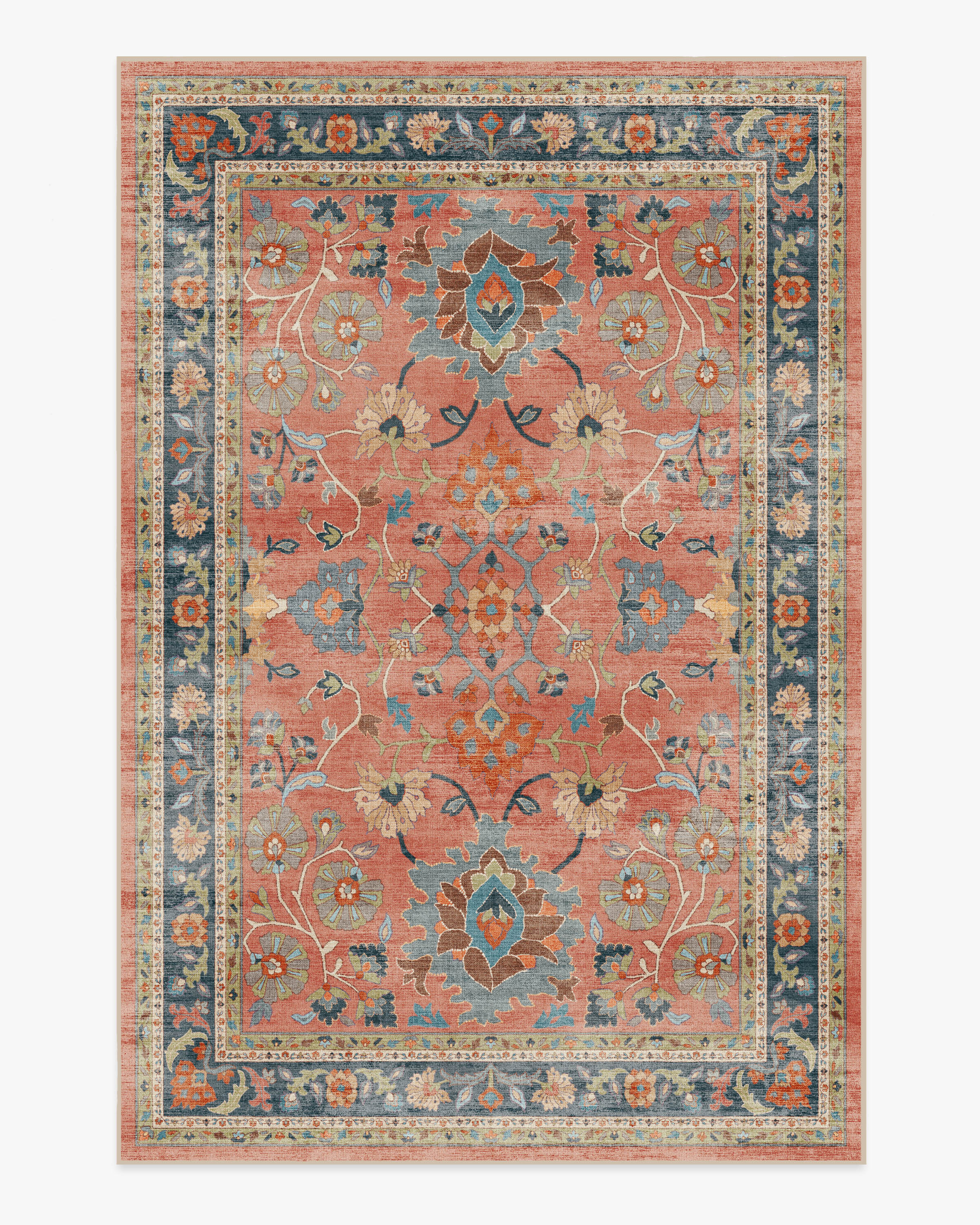 Calabria Coral Multicolor Rug | Ruggable