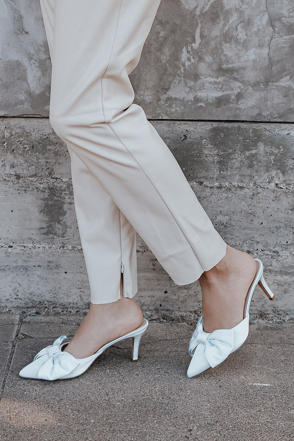 Lyle Light Blue Satin Pointed-Toe Mules | Lulus