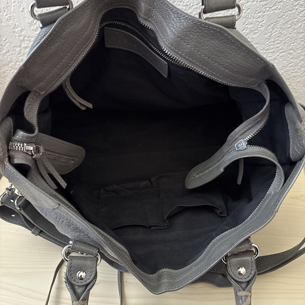 Authentic BALENCIAGA Motocross Town City Bag Gray | eBay US