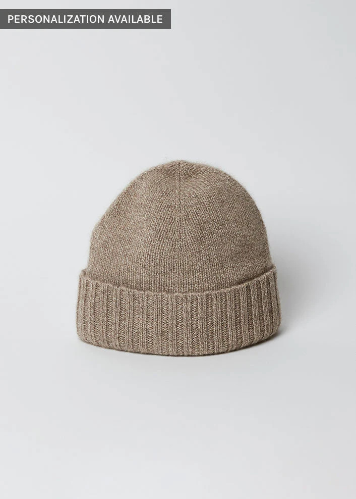 Classic Cashmere Slouchy Beanie- Taupe | Hat Attack