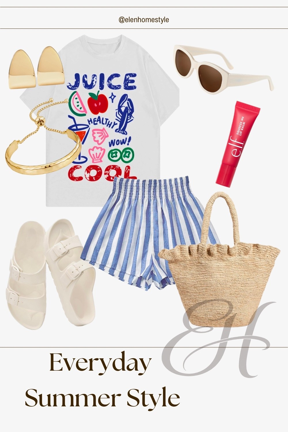Effortless summer style ☀️🤍
This easy outfit is giving all the coastal summer vibes! From the fun graphic tee to the striped shorts and woven tote — these are the pieces I keep reaching for all season long. ✨

#LTKStyle #LTKSummer #SummerOutfit #CasualStyle #EverydayFashion

#LTKsummer #LTKdresses #LTKbeauty