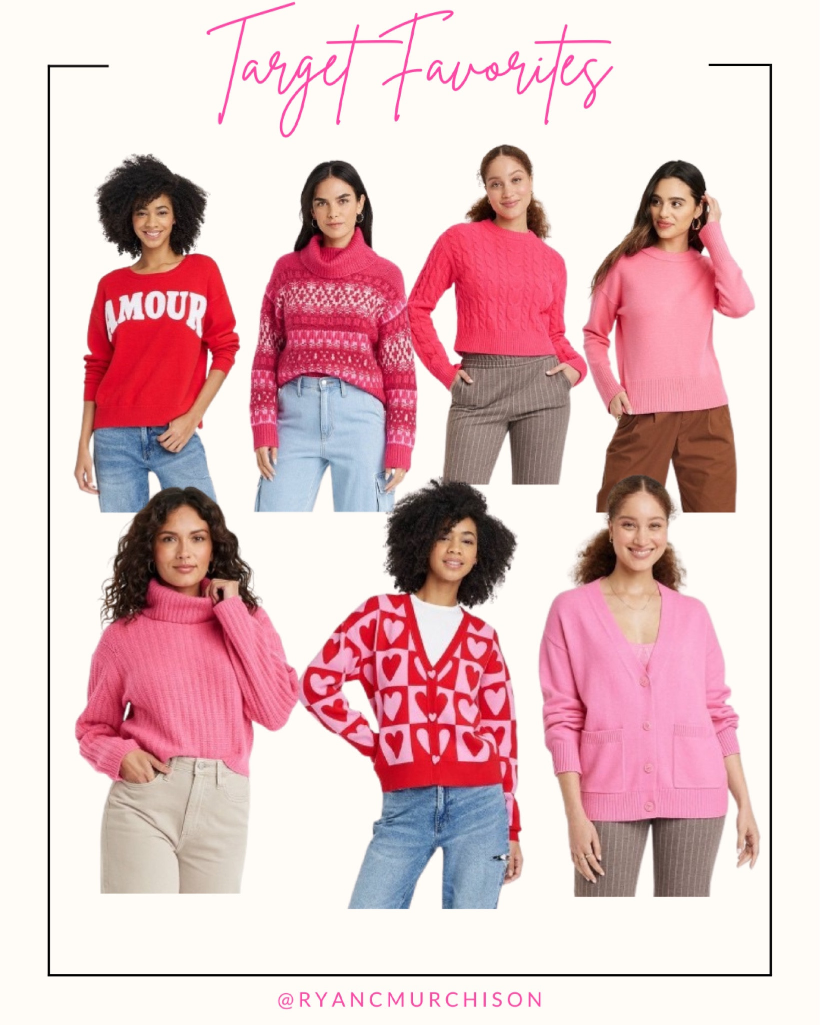 Winter fashion finds from target, target style, Valentine’s Day outfit ideas from target 

#LTKfindsunder100 #LTKSeasonal #LTKstyletip