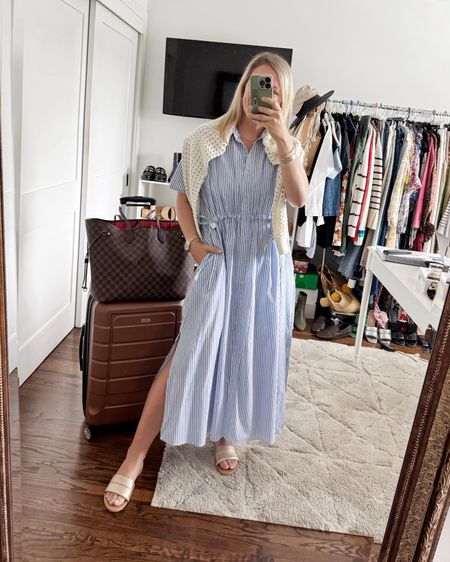 Easiest cool and comfy travel dress from Target (I had a tailor shorten the sleeves)