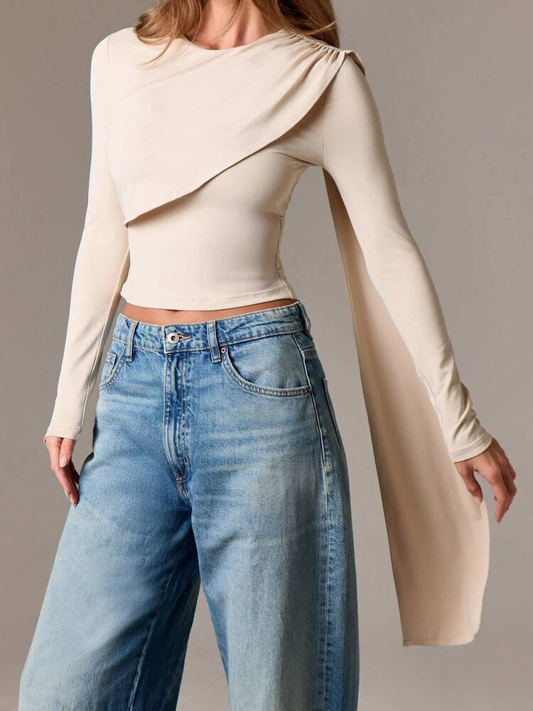 Blusa escote asimétrico | SHEIN