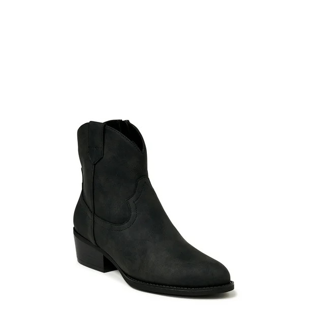 Time and Tru Women's Pull On Western Boot | Walmart (US)