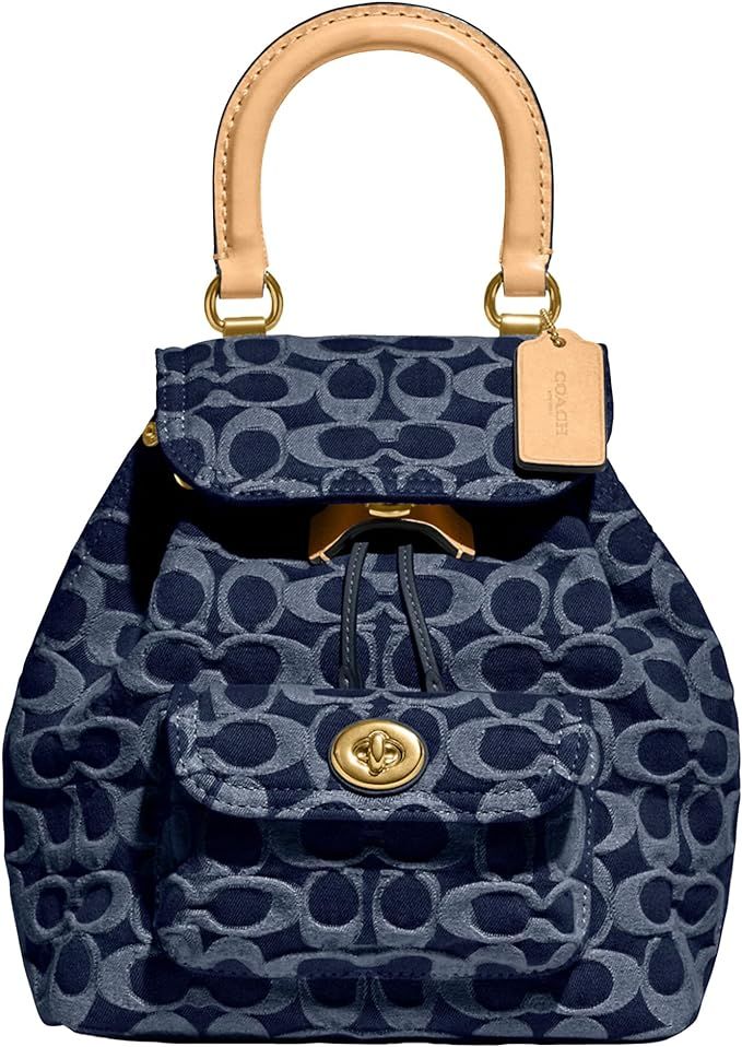 Coach Women's Riya Backpack, Blue, Medium | Amazon (US)