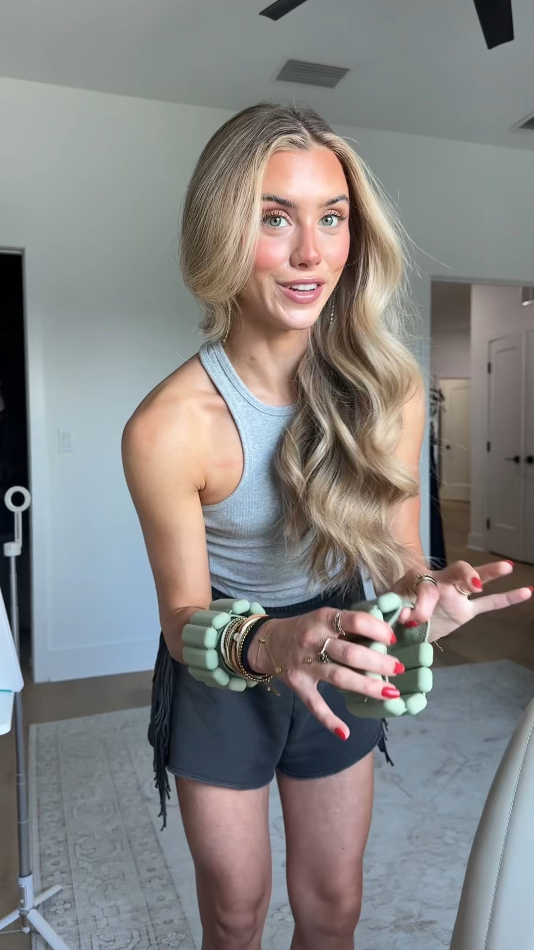 Bala Bangles add a constant but comfortable resistance to your workout. Wildly versatile, they can be worn on wrists or ankles for athletic, recreational and domestic activities alike. The world just became your gym. My Bala code is SLOANE15.

#LTKfitnessgoals #LTKActive #LTKSaleAlert