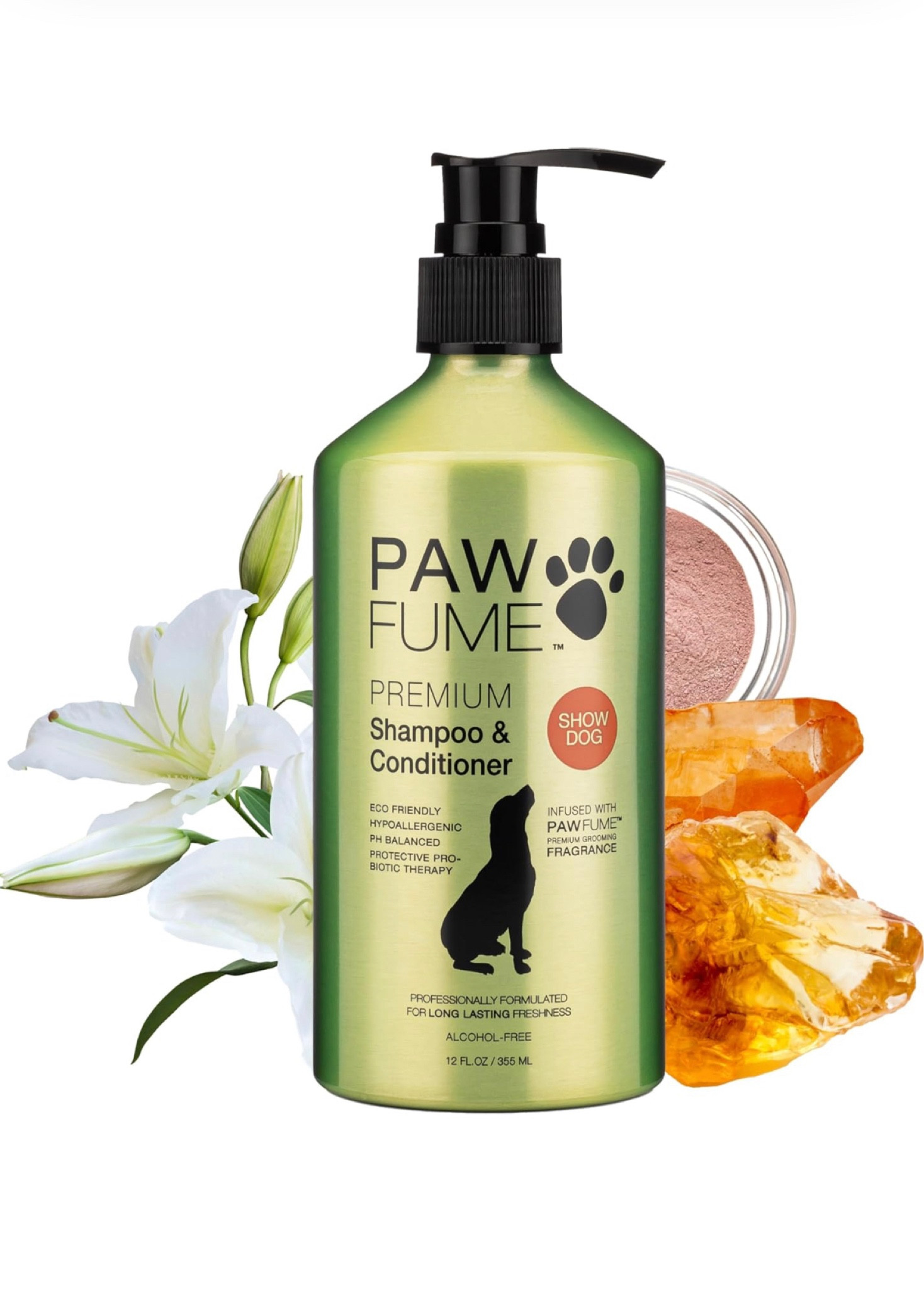 best dog shampoo ever. the scent lasts for a very long time and is giving ✨lux ✨

we got “show dog"