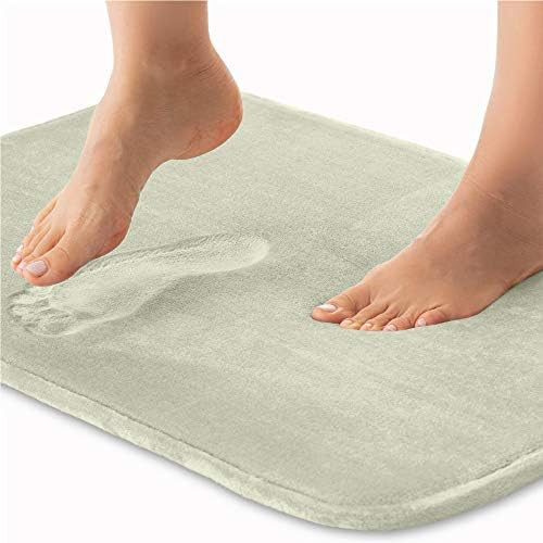 Gorilla Grip Thick Memory Foam Bath Rug, Soft Absorbent Luxury Mats, Plush Velvet Topside, Machin... | Amazon (US)