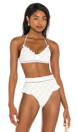 Zeina Top in White | Revolve Clothing (Global)