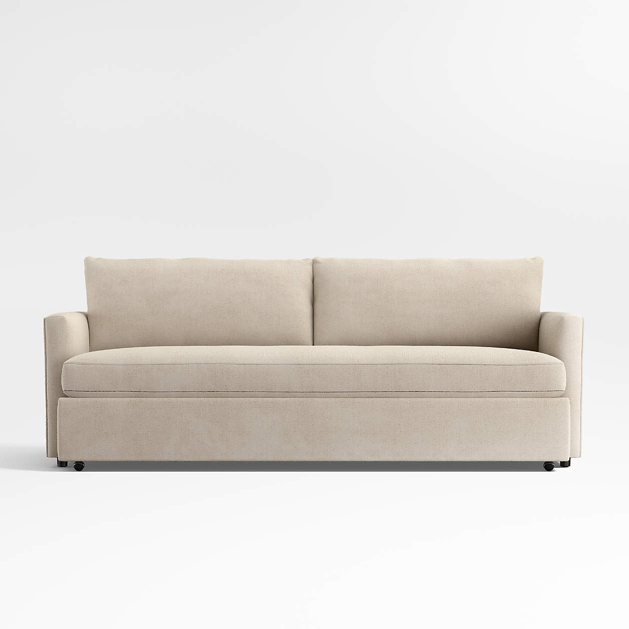 Lounge 89" Queen Trundle Sleeper Sofa + Reviews | Crate & Barrel | Crate & Barrel