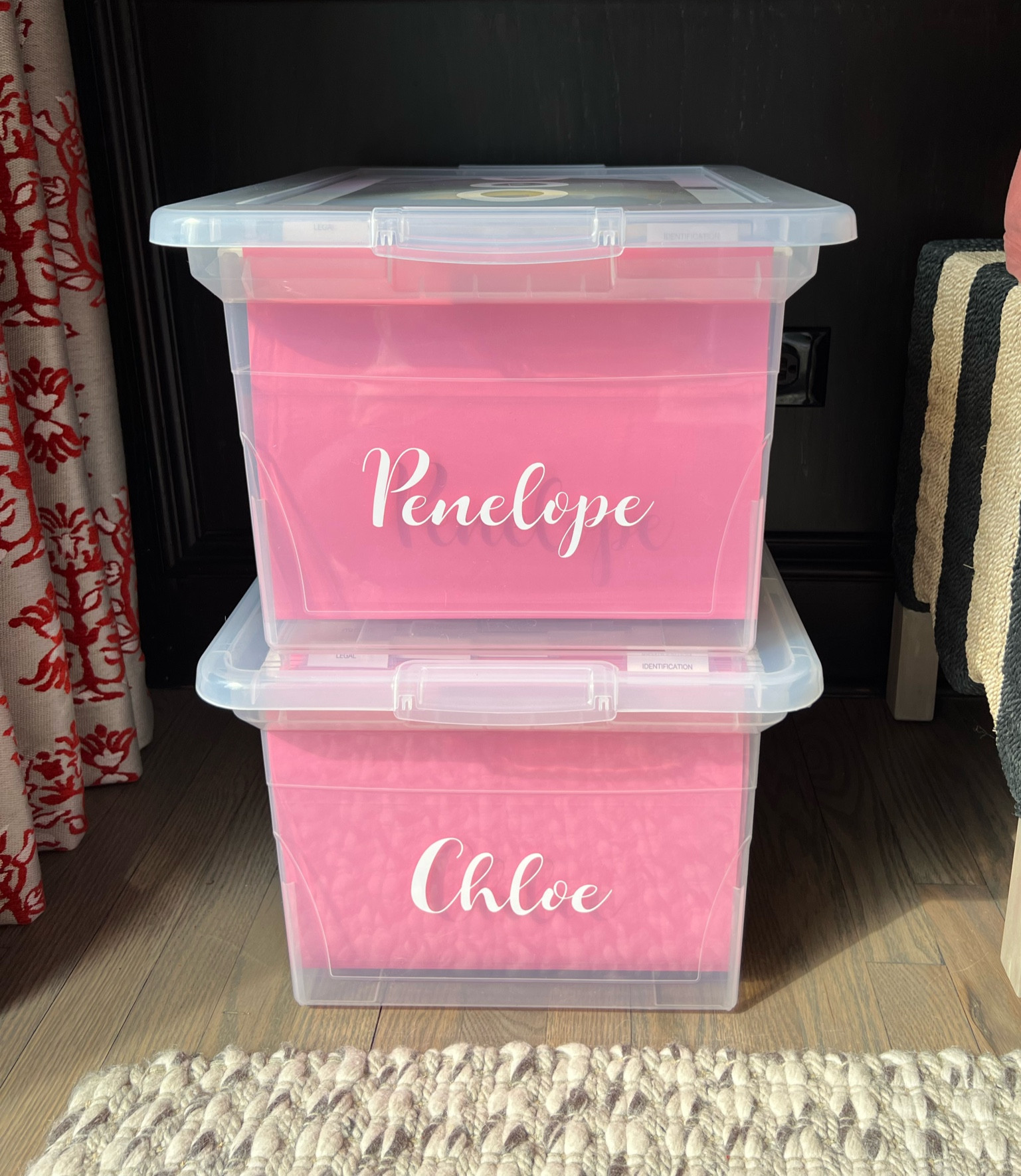 Personalized / organized memory box for your kids important papers, art, important papers and MORE! 