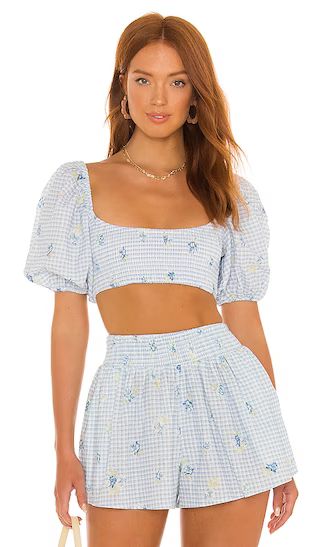 Key West Top in Polly Gingham | Revolve Clothing (Global)