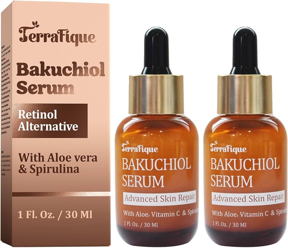 Bakuchiol Serum for Face - Bakuchiol Retinol Alternative for Women - Hydrating Serum with Spiruli... | Amazon (US)