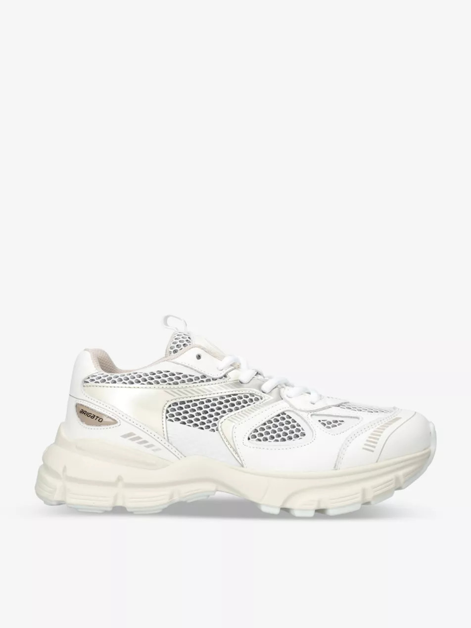 Marathon Runner mesh and leather low-top trainers | Selfridges