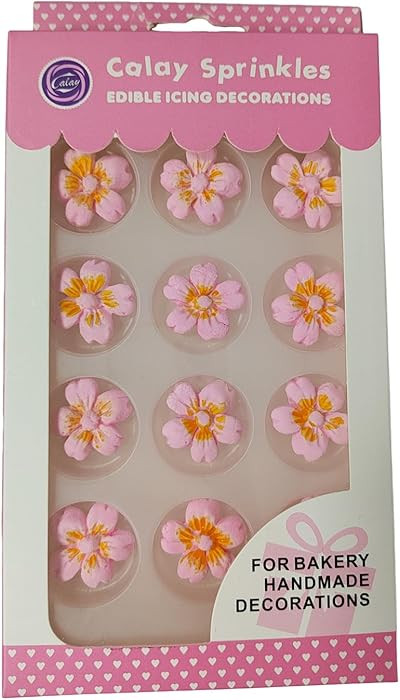 Edible Spring Flowers Sprinkles Ice Cream Candy Sprinkle Baking Cookie DIY Cake Cupcake Topper Ic... | Amazon (US)