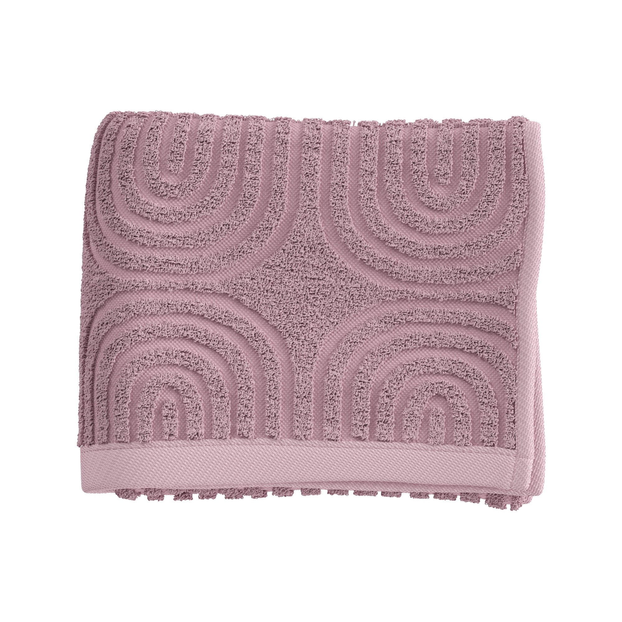 Beautiful Textured Hand Towel, 28" x 16", Rose Pink - Walmart.com | Walmart (US)