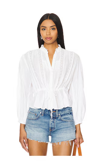 Best Of Me Blouse in Optic White | Revolve Clothing (Global)